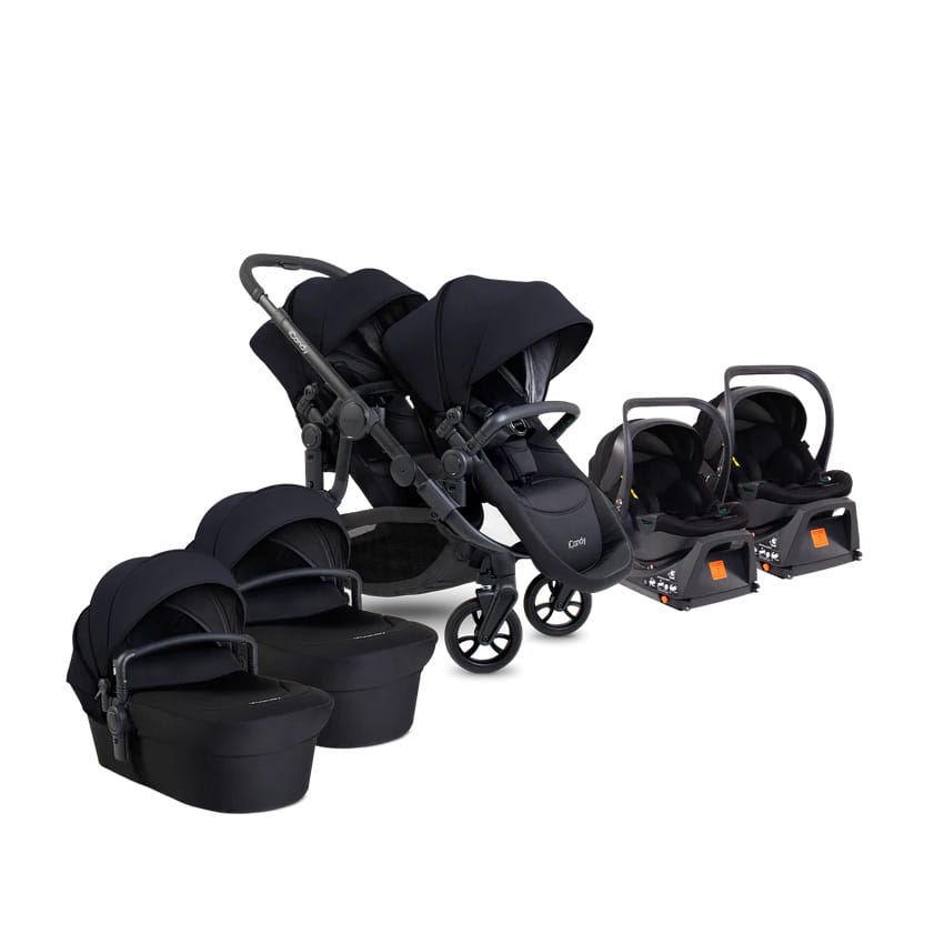 Icandy Orange 4 Twin Travel System Black Edition