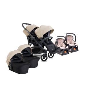 Icandy Orange 4 Twin Travel System Latte