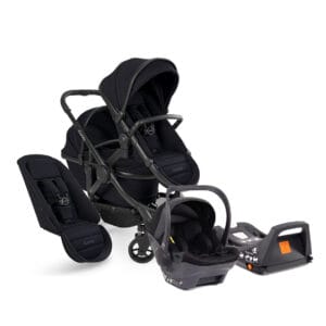 Icandy Peach 7 Double Bundle With Cocoon Car Seat And Base Black