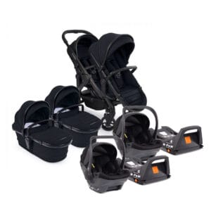 Icandy Peach 7 Twin Bundle With Cocoon Car Seats And Bases Black