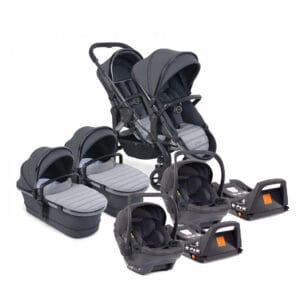Icandy Peach 7 Twin Bundle With Cocoon Car Seats And Bases Truffle