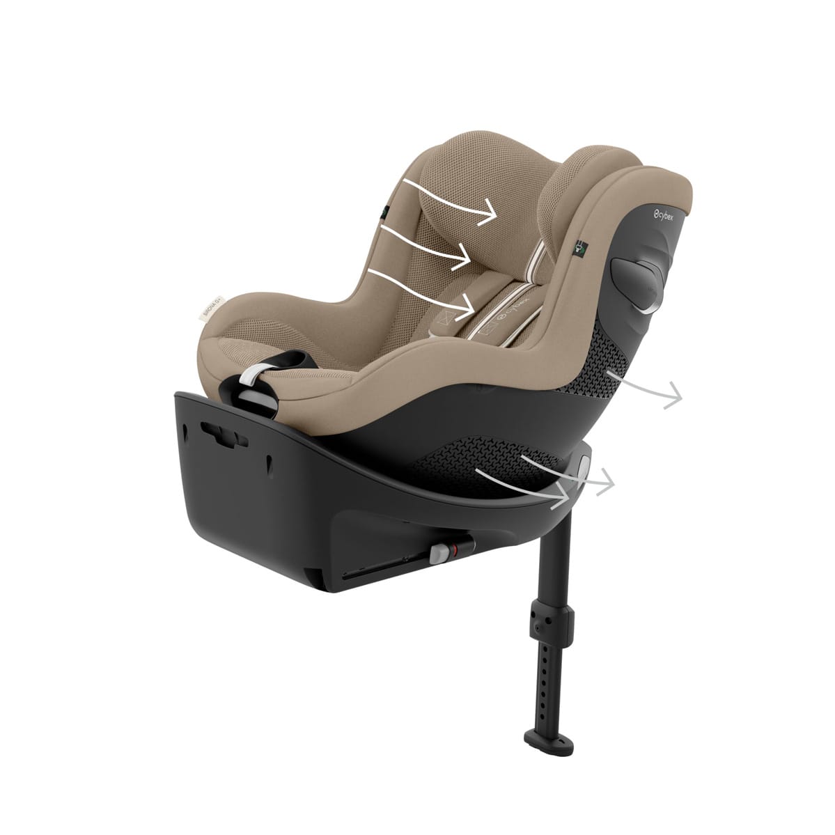 Cybex Sirona G I Size Car Seat Almond Beige Plus (4)