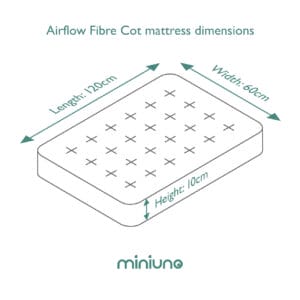 Miniuno Airflow Fibre Deluxe Mattress Cot (3)