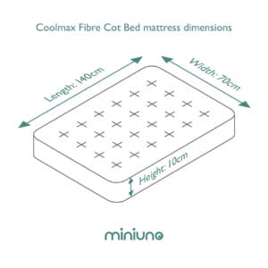 Miniuno Coolmax Fibre Mattress Cot Bed (3)