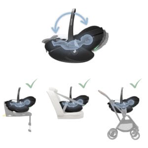 Maxicosi carseat babycarseat pebble360pro2 black twillicblack fu