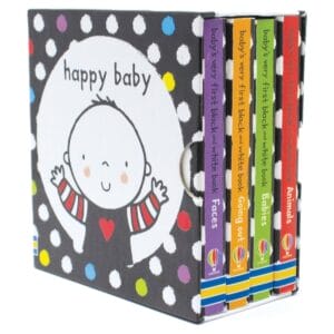 Babys very first black and white little library