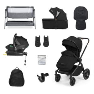 Ickle bubba altima i size travel system and home 14 piece bundle black