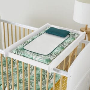 Ickle bubba coleby universal cot top changer white (1)