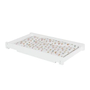 Ickle bubba coleby universal cot top changer white (2)
