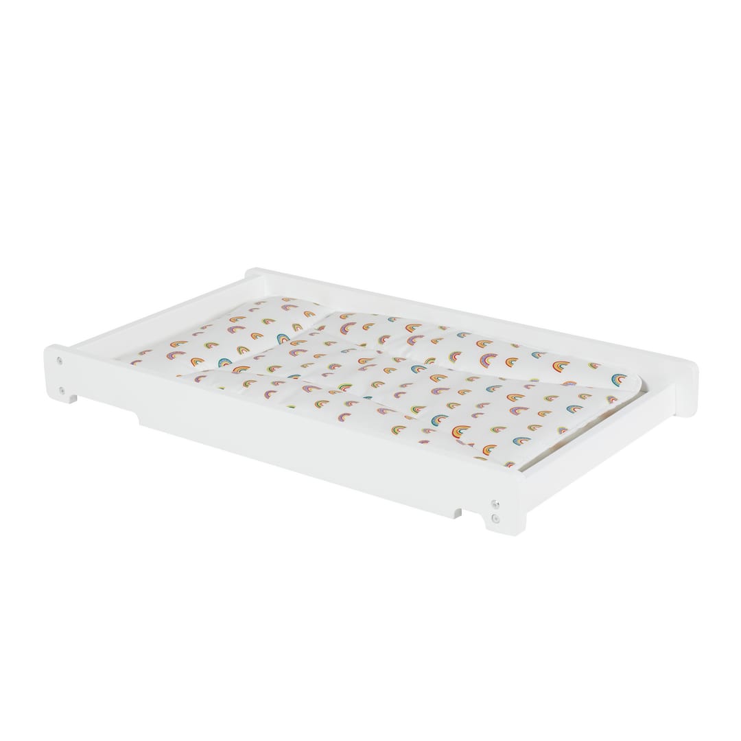 Ickle bubba coleby universal cot top changer white (2)