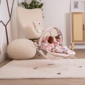 Redkite cozy bounce baby bouncer rose & ivy 2