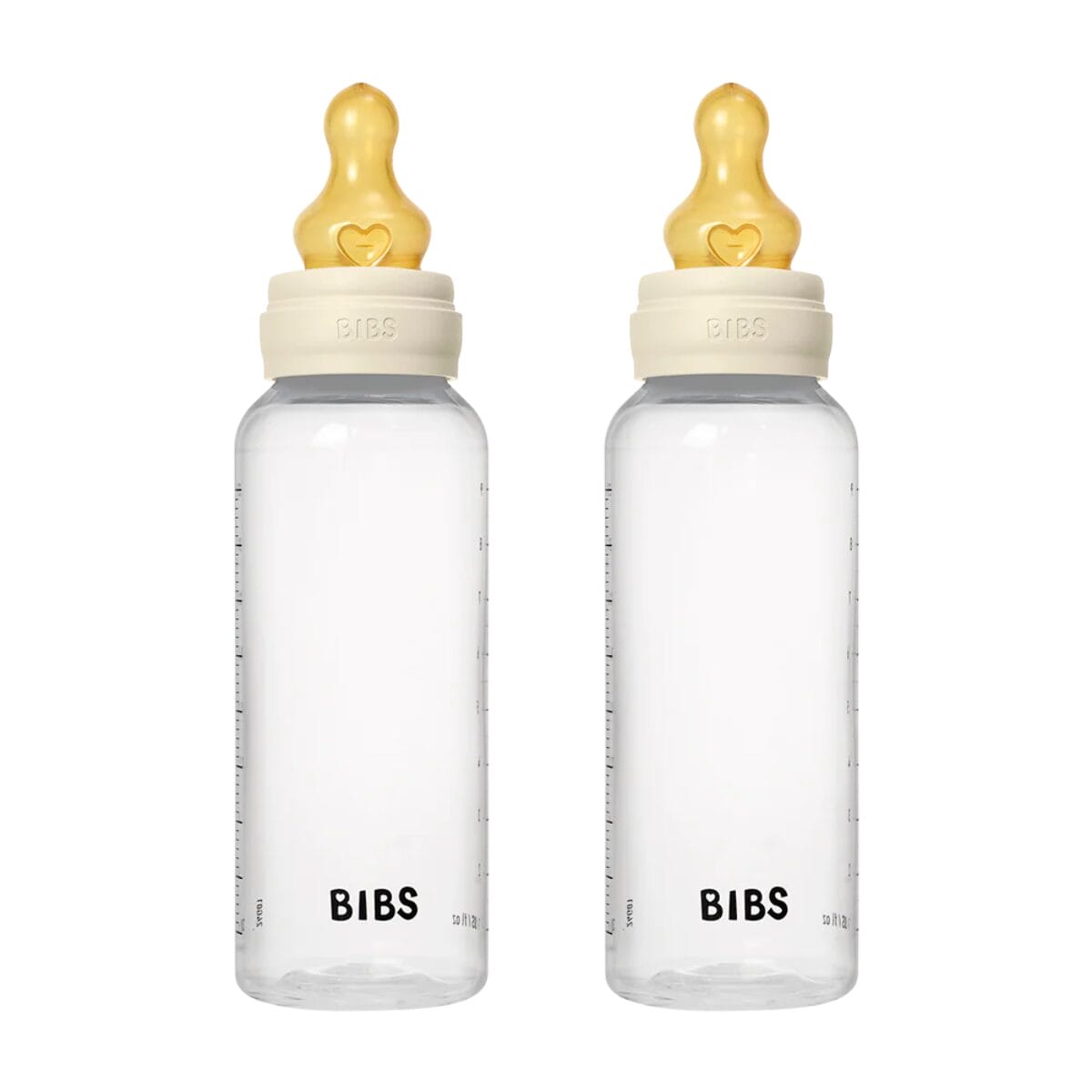 Bibs baby bpa free pp bottle set medium flow 270ml 2 pack latex ivory