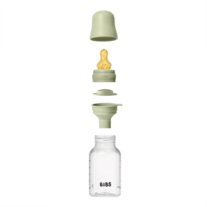 Bibs baby bottle round latex 1 pack 150 ml slow flow sage (2)