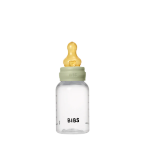 Bibs baby bottle round latex 1 pack 150 ml slow flow sage