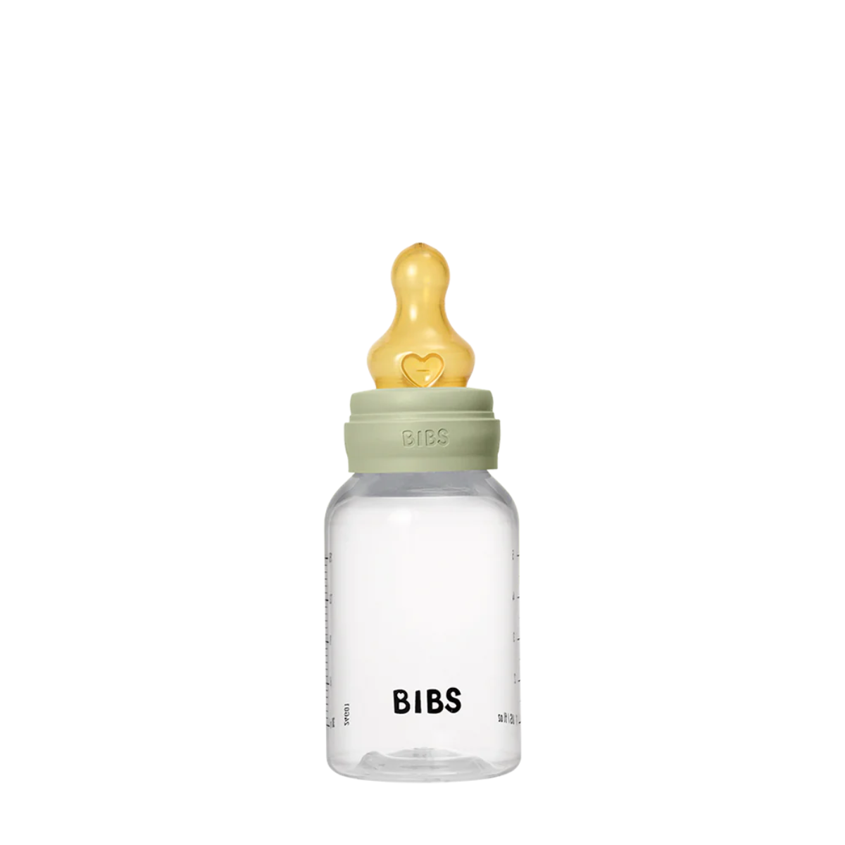 Bibs baby bottle round latex 1 pack 150 ml slow flow sage