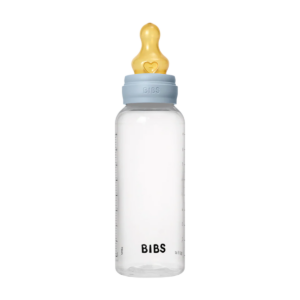 Bibs baby bottle round latex 1 pack 270 ml medium flow baby blue