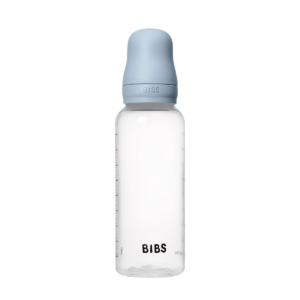 Bibs baby bottle round latex 1 pack 270 ml medium flow baby blue (1)
