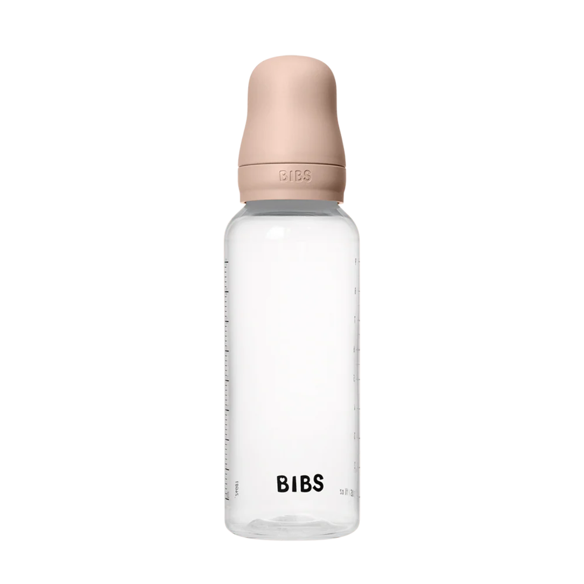 Bibs baby bottle round latex 1 pack 270 ml medium flow blush (1)