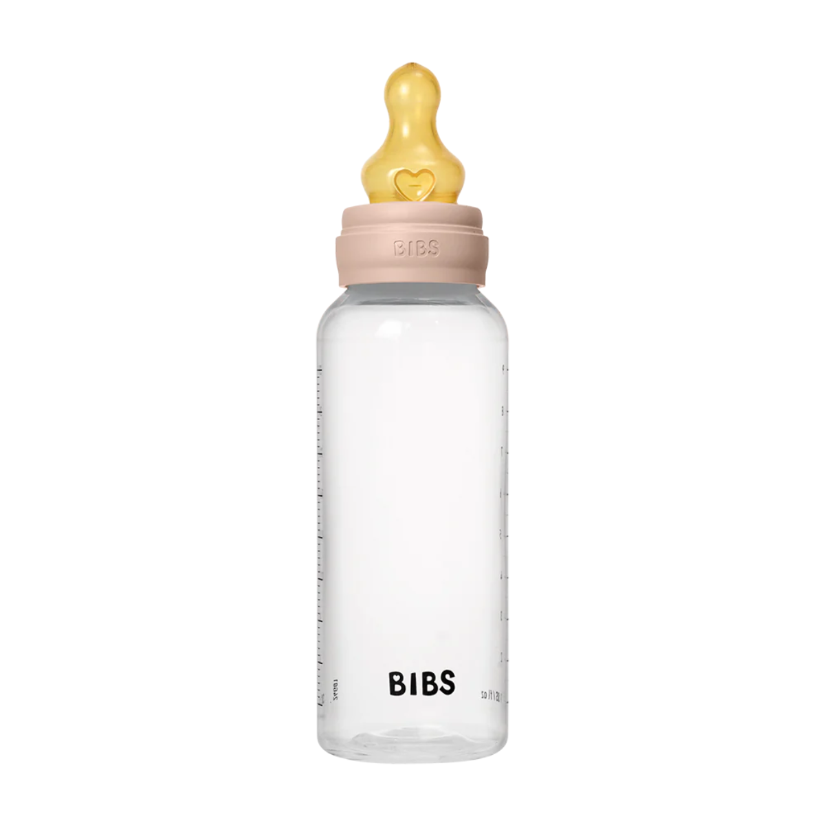 Bibs baby bottle round latex 1 pack 270 ml medium flow blush