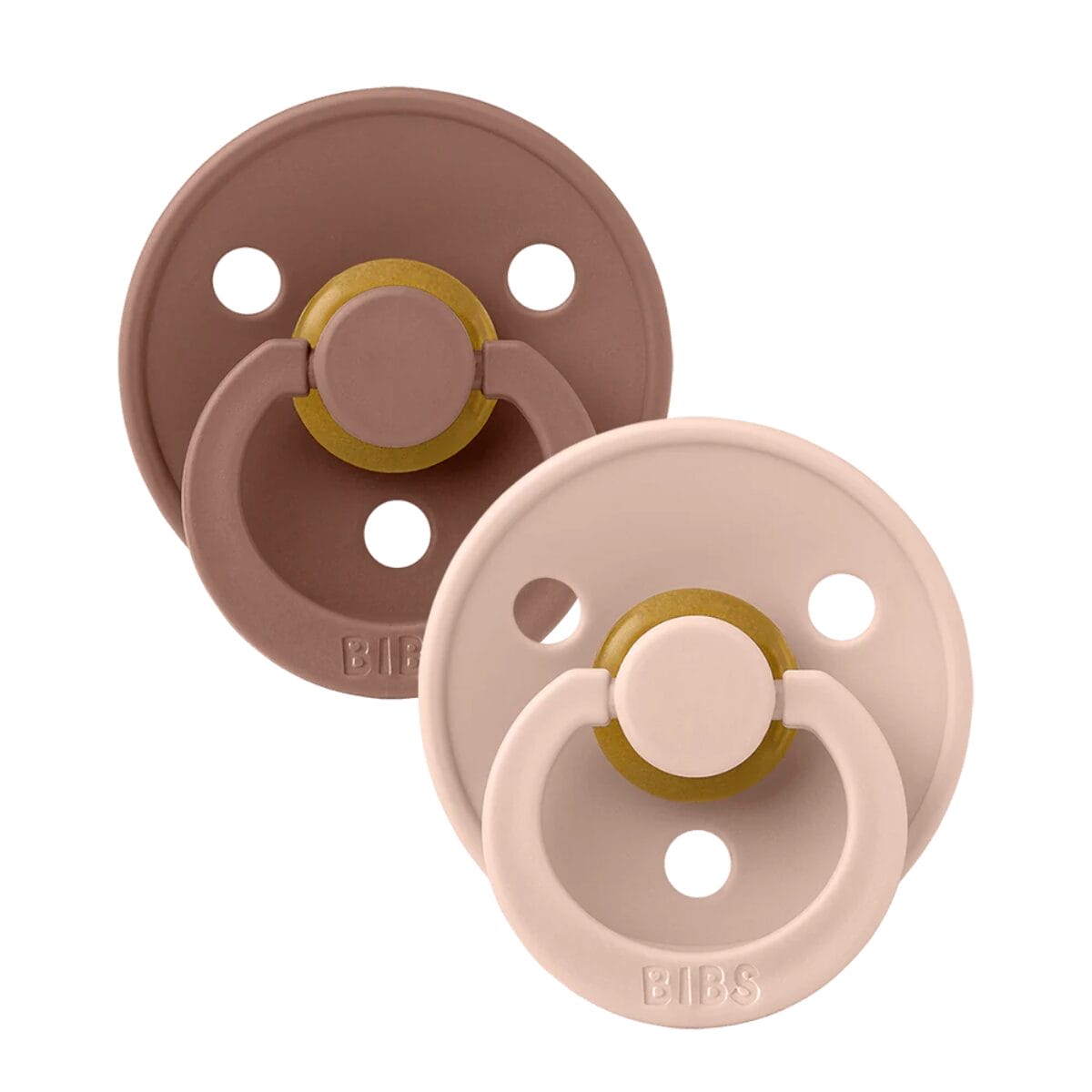 Bibs pacifier colour 2 pack woodchuckblush