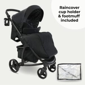 My babiie mb200i 3in1 travel system black leopard (2)