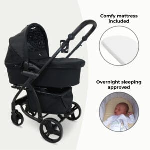 My babiie mb200i 3in1 travel system black leopard