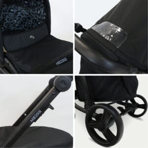 My babiie mb200i 3in1 travel system black leopard (4)