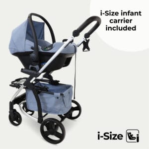 My babiie mb200i 3in1 travel system blue plaid (1)
