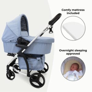 My babiie mb200i 3in1 travel system blue plaid