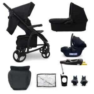 My Babiie MB200i 3in1 Travel System with Base - Black Leopard