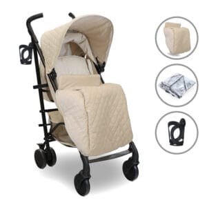 My Babiie MB51 PLUS Stroller - Quilted Sand