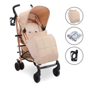 My Babiie MB51 PLUS Stroller - Rose Gold Blush