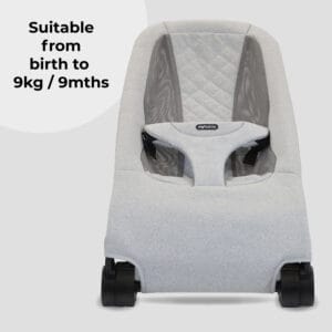 My babiie mbbb05 reclinable baby bouncer grey (1)