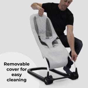 My babiie mbbb05 reclinable baby bouncer grey (3)