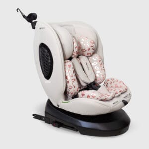 My babiie mbcs200 i size (40 150cm) spin car seat pink leopard (1)
