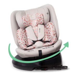 My Babiie MBCS200 i-Size (40-150cm) Spin Car Seat - Blush Leopard