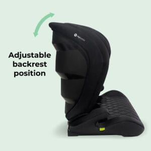 My babiie mbcs23 lite i size (100 150cm) high back booster car seat quilted black (2)