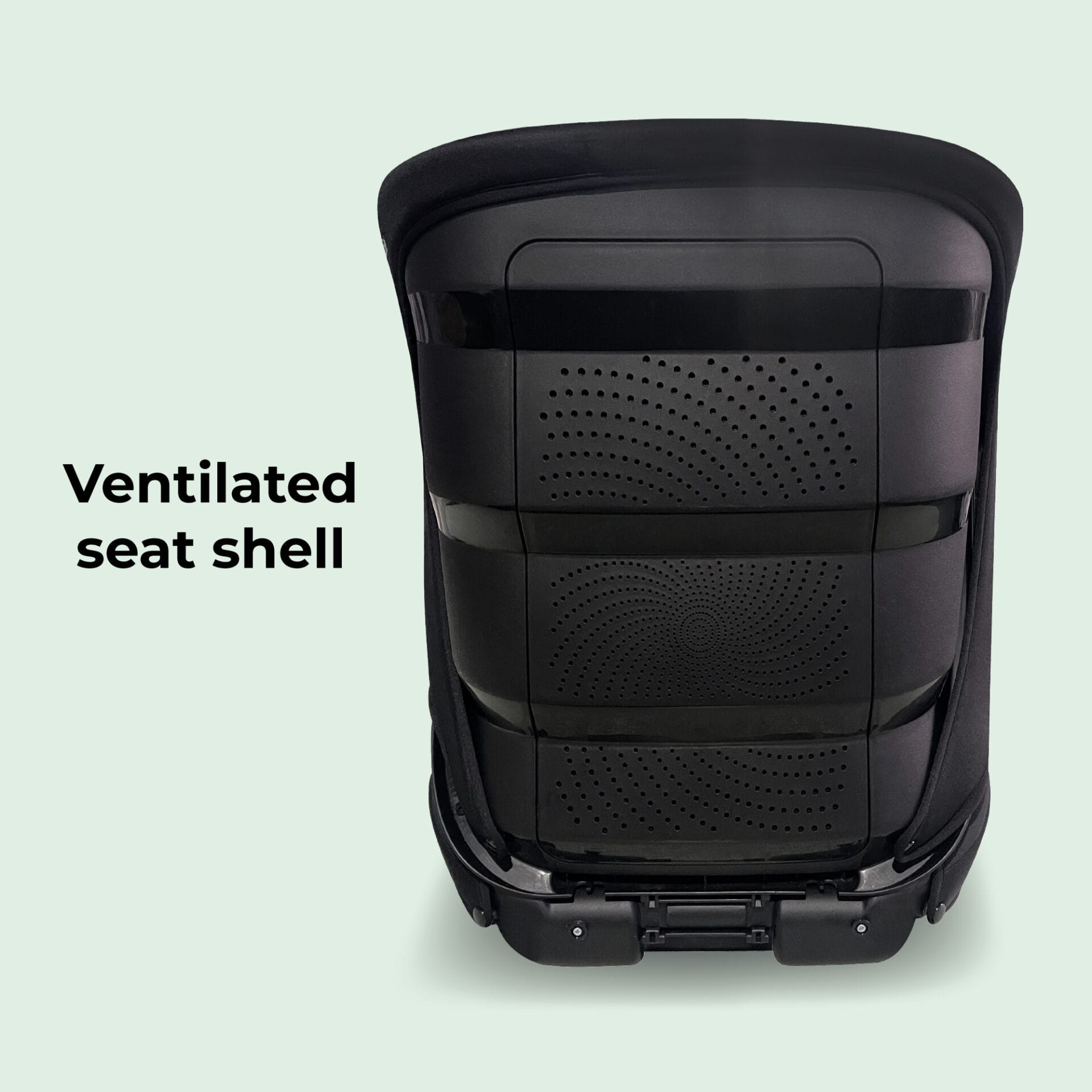 My babiie mbcs23 lite i size (100 150cm) high back booster car seat quilted black (4)