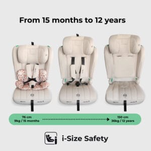 My babiie mbcs50 i size (76 150cm) car seat non isofix blush leopard (3)
