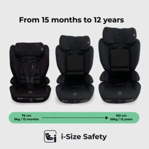 My babiie mbcs75 i size (76 150cm) car seat isofix black (3)