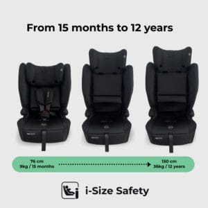 My babiie mbcs80 i size (76 150cm) car seat isofix black (3)