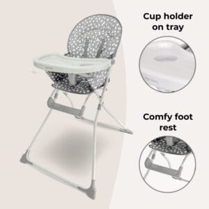 My babiie mbhc1 highchair grey dalmation (2)