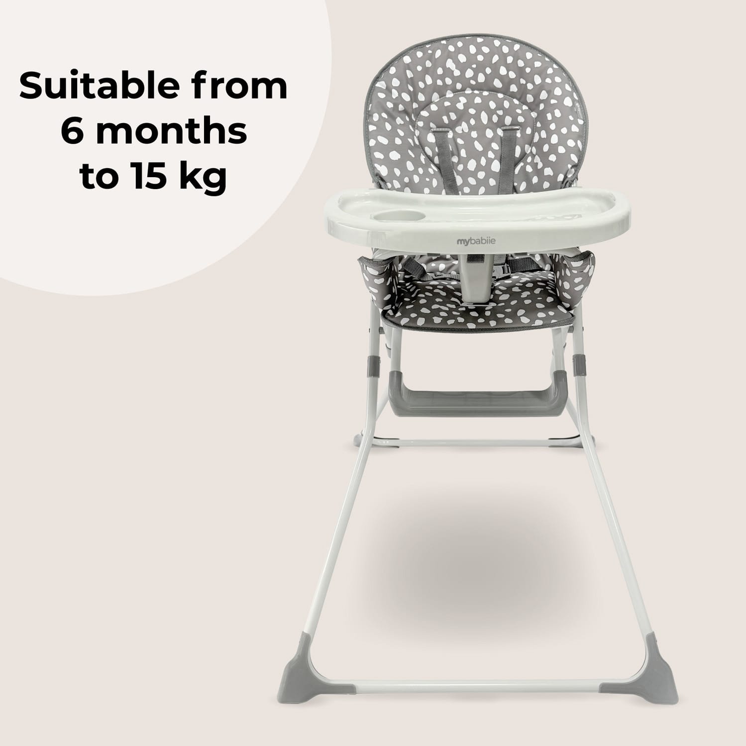 My babiie mbhc1 highchair grey dalmation (3)