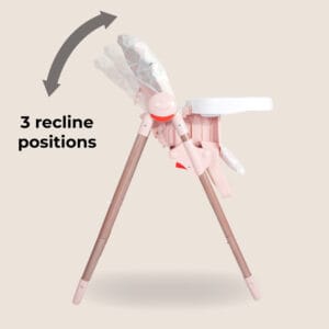 My babiie mbhc8 premium highchair rose gold (1)