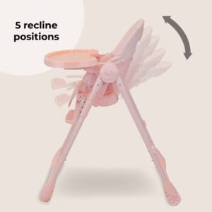 My babiie mbhc9 luxe highchair pink (6)