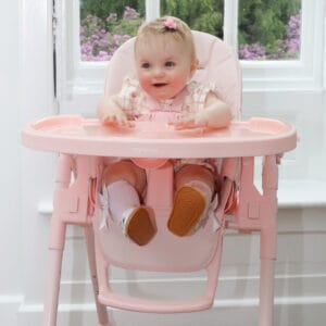 My babiie mbhc9 luxe highchair pink (8)