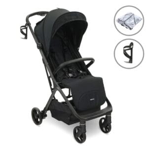 My Babiie MBX7 PLUS Auto-Fold Stroller - Black