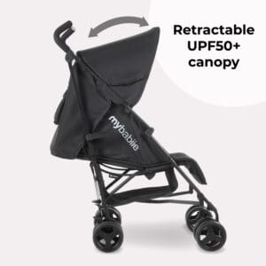 Mybabiee mb01 stroller quilted black (1)
