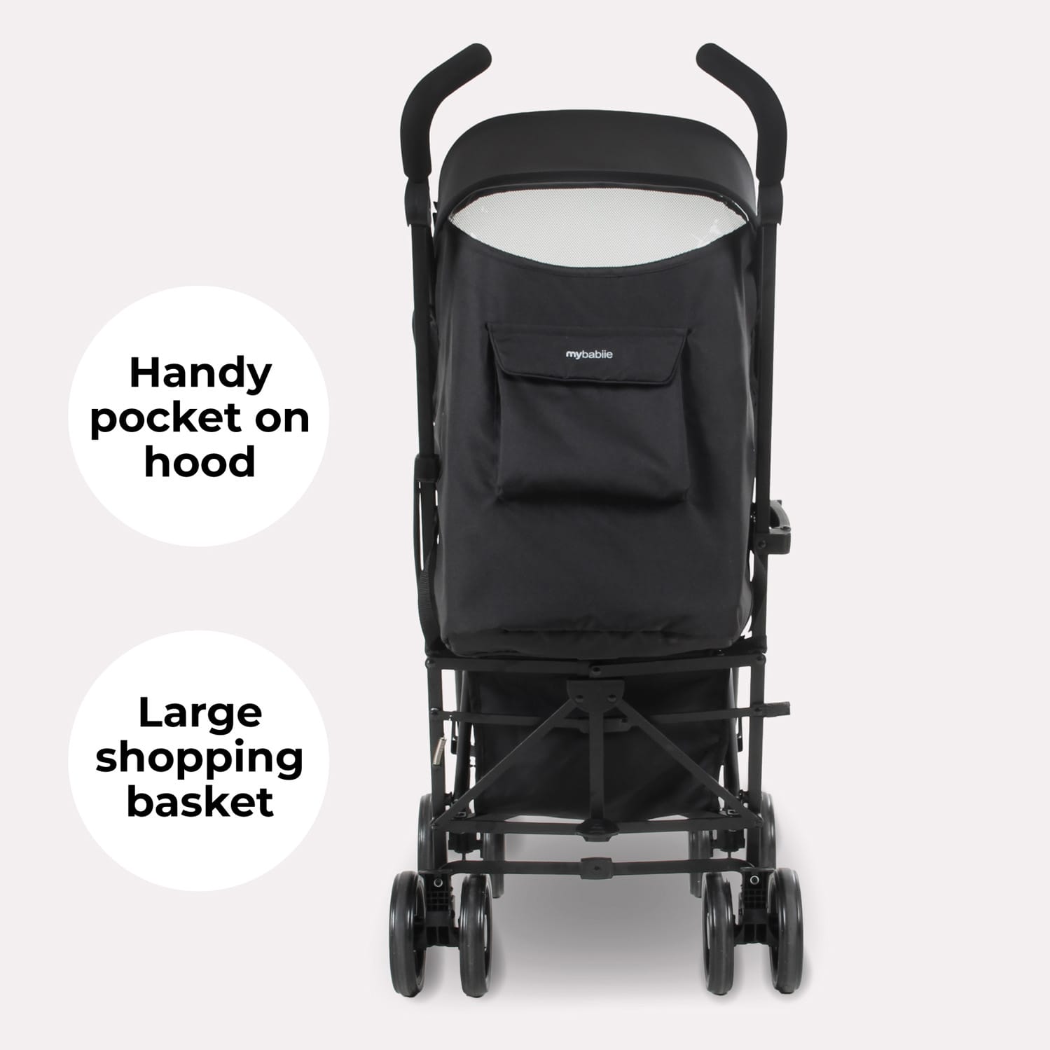 Mybabiee mb01 stroller quilted black (4)