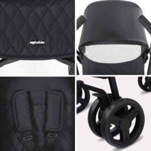 Mybabiee mb01 stroller quilted black (5)